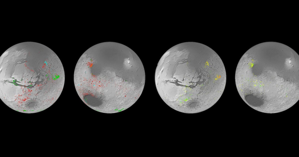 Новая карта раскрыла водное богатство Марса
