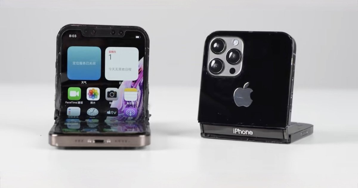 Энтузиаст собрал первый в мире складной iPhone