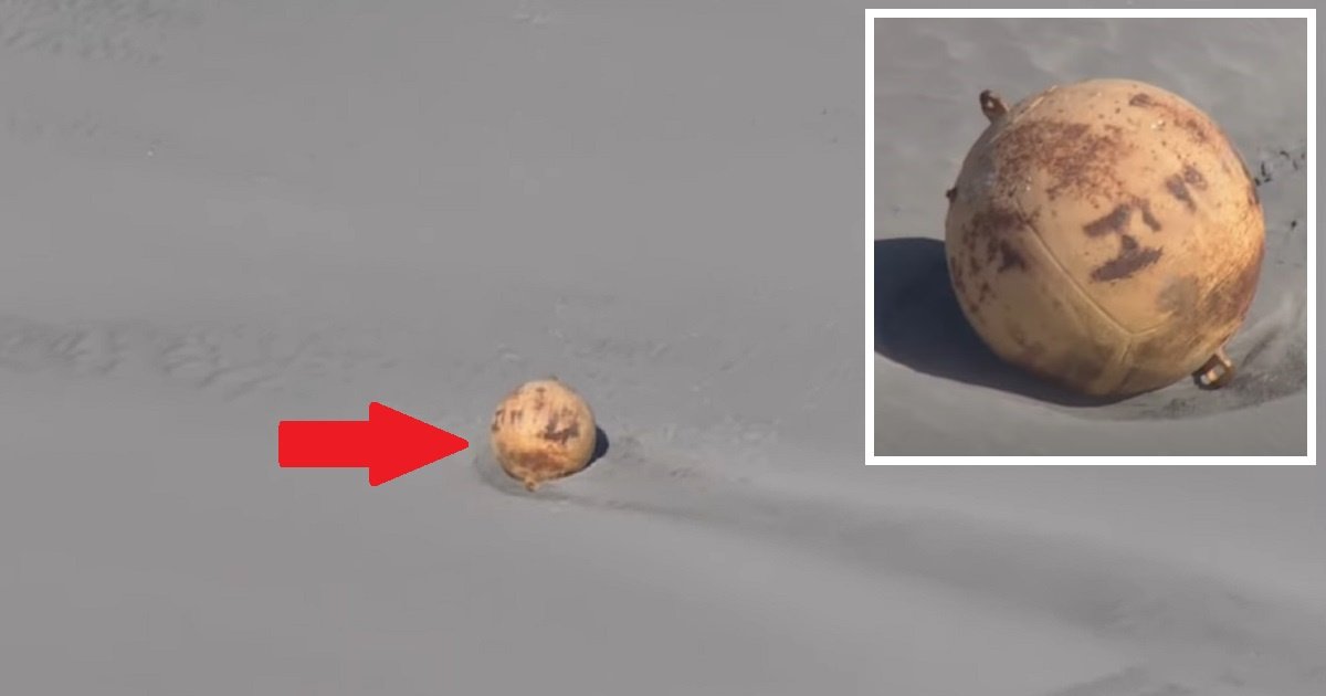 Загадочный шар найден на берегу Японии: фото и видео